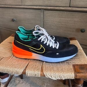 Nike Waffle One Black Yellow Jaune Strike Athletic Sneakers Size 12